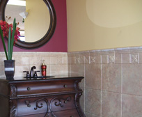 Wainscoting in a Richland Wa bathroom